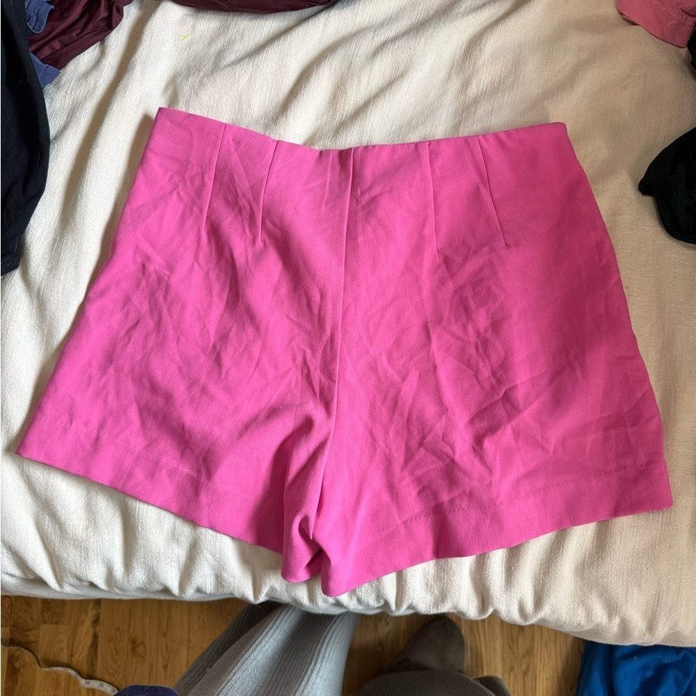 Target Hugh Rise Pink Women's Shorts - Picture 3 of 6